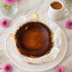 Tarta Vasca de Choclo y Caramelo